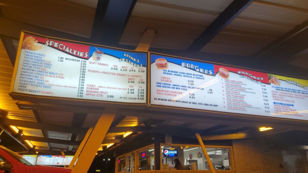 Twin Cronnie Drive-In Menu 6