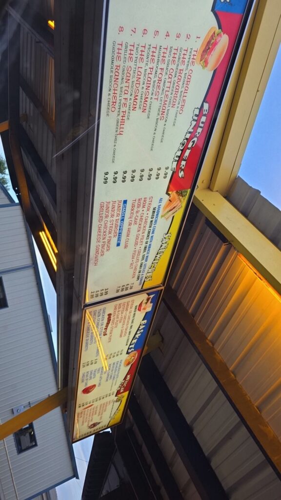 Twin Cronnie Drive-In Menu 8